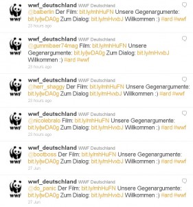 Twitter-Antworten des WWF