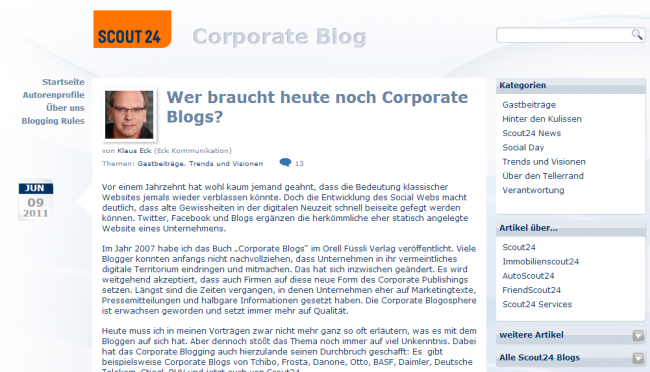 Scout24 Corporate Blog
